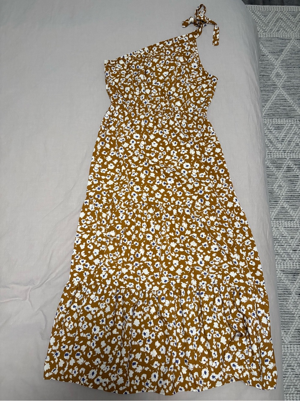 Women’s One-Shoulder Floral maxi Dress